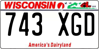 WI license plate 743XGD