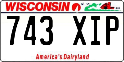 WI license plate 743XIP