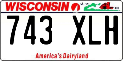WI license plate 743XLH