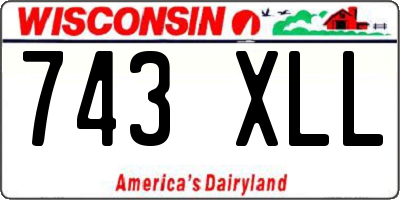WI license plate 743XLL