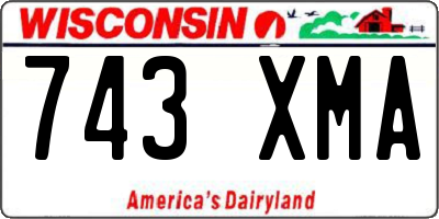 WI license plate 743XMA