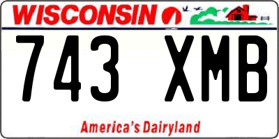 WI license plate 743XMB