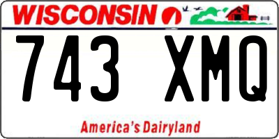 WI license plate 743XMQ