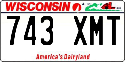 WI license plate 743XMT