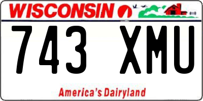 WI license plate 743XMU