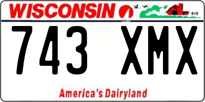 WI license plate 743XMX