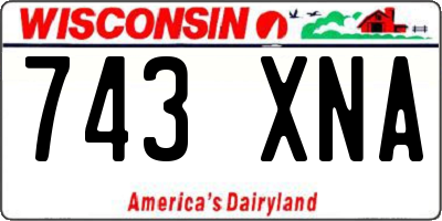 WI license plate 743XNA