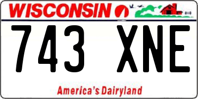 WI license plate 743XNE