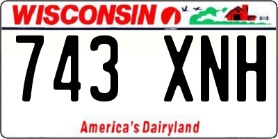WI license plate 743XNH