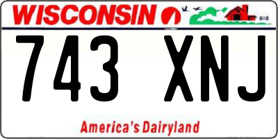 WI license plate 743XNJ