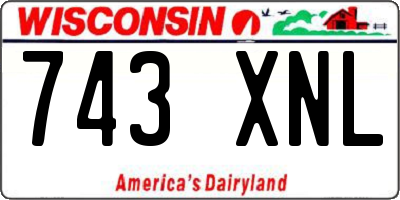 WI license plate 743XNL