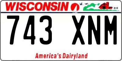 WI license plate 743XNM