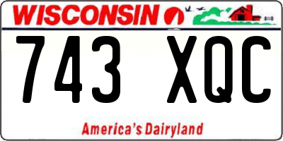 WI license plate 743XQC