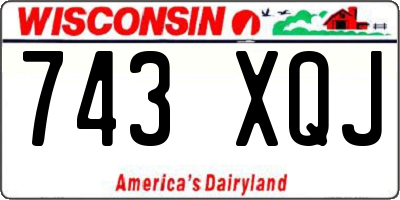 WI license plate 743XQJ
