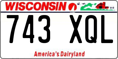 WI license plate 743XQL