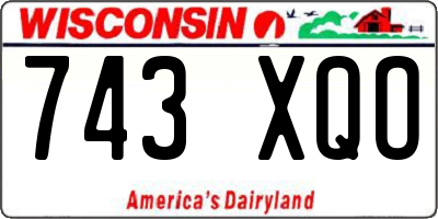 WI license plate 743XQO