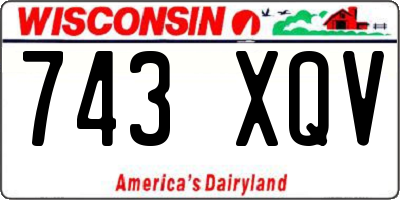 WI license plate 743XQV