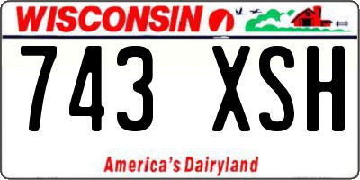 WI license plate 743XSH
