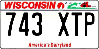 WI license plate 743XTP