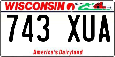 WI license plate 743XUA