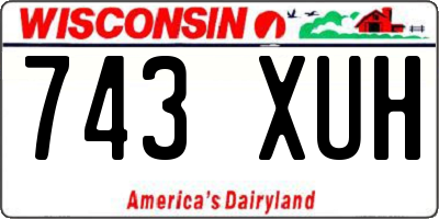 WI license plate 743XUH