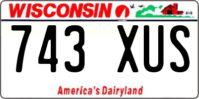 WI license plate 743XUS