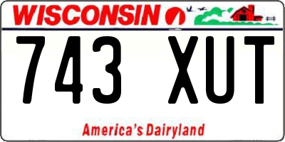 WI license plate 743XUT
