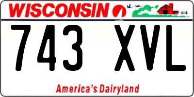 WI license plate 743XVL