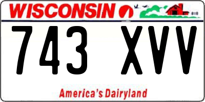WI license plate 743XVV