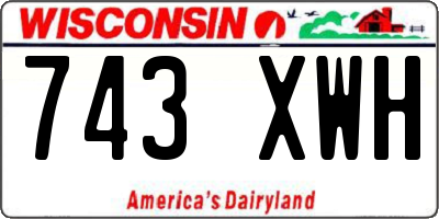 WI license plate 743XWH