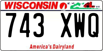 WI license plate 743XWQ