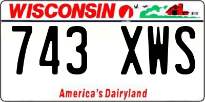 WI license plate 743XWS