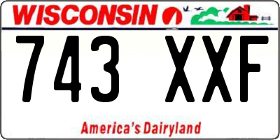 WI license plate 743XXF