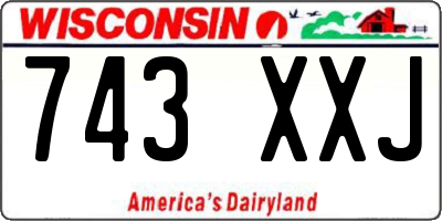 WI license plate 743XXJ