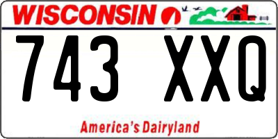 WI license plate 743XXQ