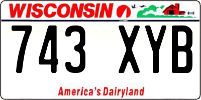 WI license plate 743XYB