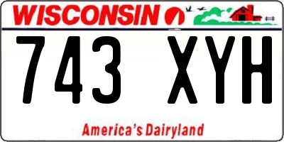 WI license plate 743XYH