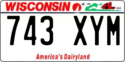 WI license plate 743XYM