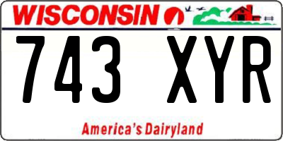 WI license plate 743XYR
