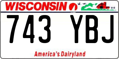 WI license plate 743YBJ