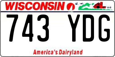 WI license plate 743YDG