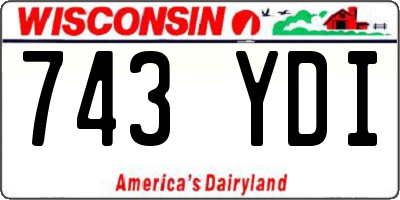 WI license plate 743YDI