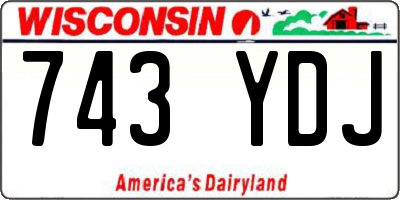 WI license plate 743YDJ