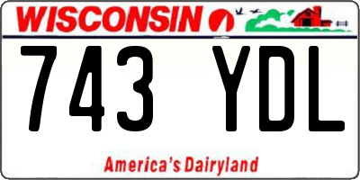 WI license plate 743YDL
