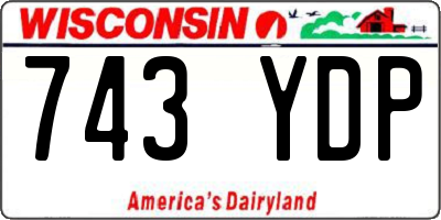 WI license plate 743YDP