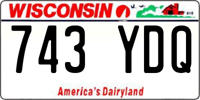 WI license plate 743YDQ
