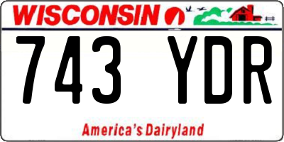 WI license plate 743YDR