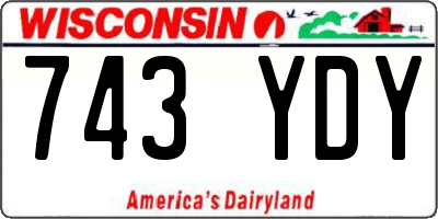 WI license plate 743YDY