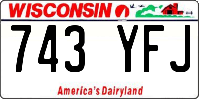 WI license plate 743YFJ