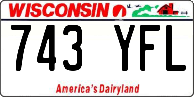 WI license plate 743YFL